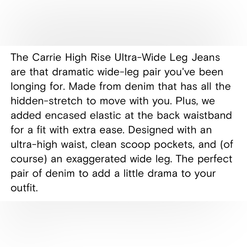 Universal Standard Carrie Jeans XS - Picture 2 of 9